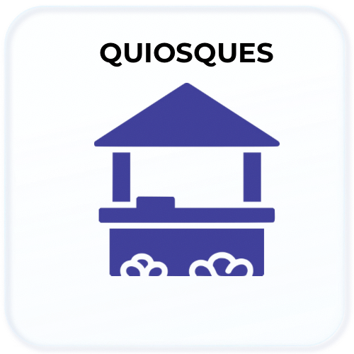 Quiosques de praia em Bertioga